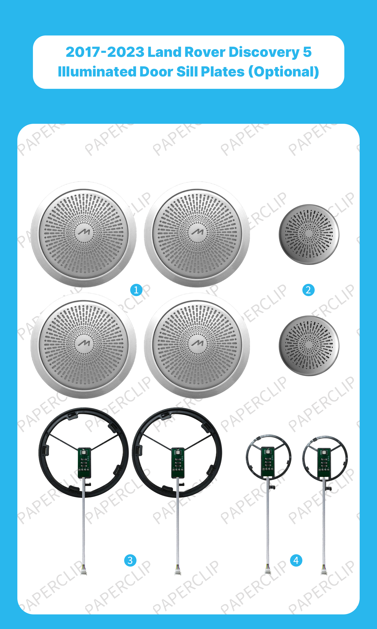 Suitable for Land Rover Discovery car ambient lighting, interior ...