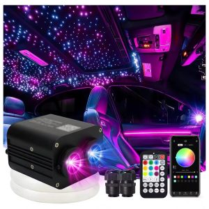 Car Home Roof Decoration Dual Color 20w Twinkling Starlight Roof Lining Kit Hybrid 9.8ft Fiber Optic Star Ceiling Light Dual Port Lights