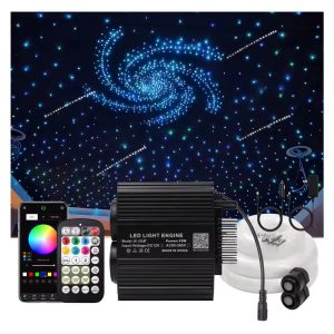 18w shooting star dual hole blinking 2 in 1 fiber optic light kit starlite commercial car starlight ceiling light kit