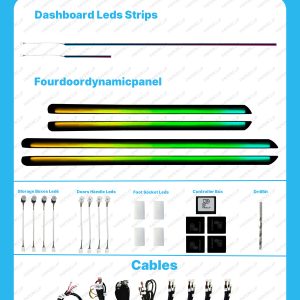 Car Tuning Universal Rainbow Ambient Light Kit